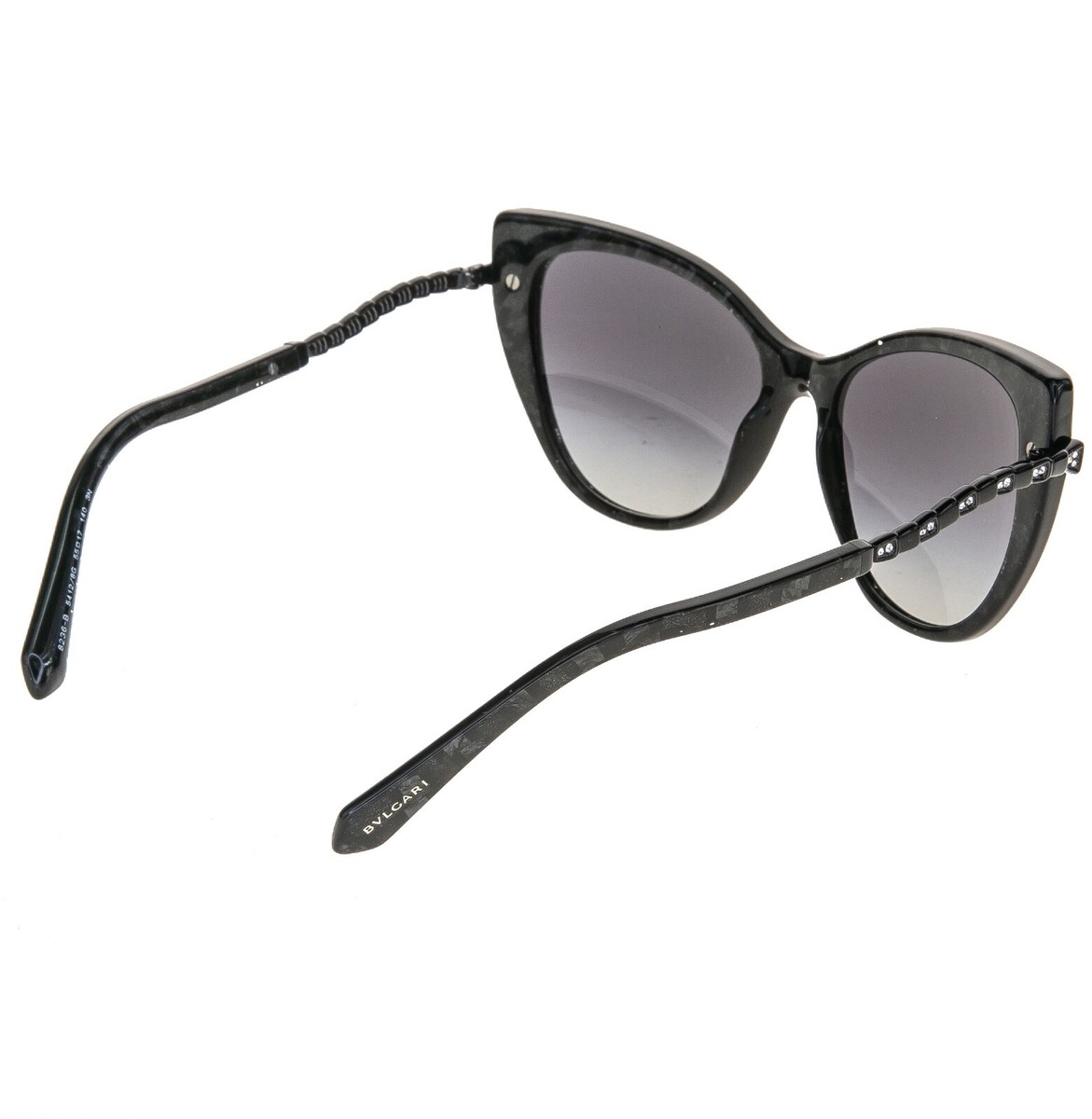 BVLGARI Serpenti Viper BV8236B Black Mamba Snake Crystal Scales