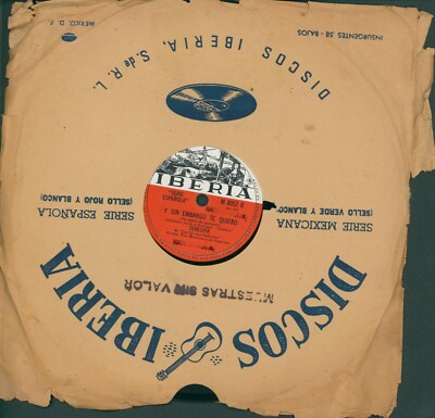 TERESITA _RAY MONTOYA ORQ. - Y SIN EMBARGO TE QUIERA/ LOLA PUÑALES - 78 RPM - IB
