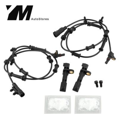 BOXI 4-Piece ABS Wheel Speed Sensor Set – Front & Rear Left + Right – Fits Jeep Wrangler 2008-2017 3.6L 3.8L & Wrangler JK 2018 – Replaces 68003281AA ALS1918