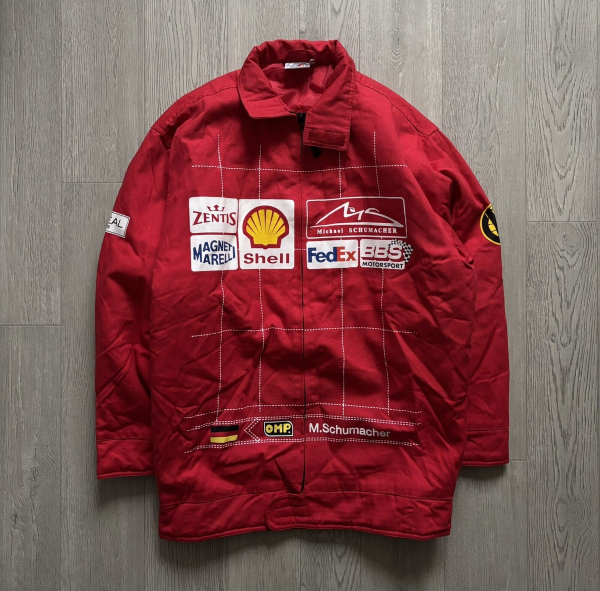 Michael Schumacher 1999 F1 Edition Red Ferrari Jacket Men's Michael Schumacher 1999 F1 Edition Red Ferrari Jacket Men's