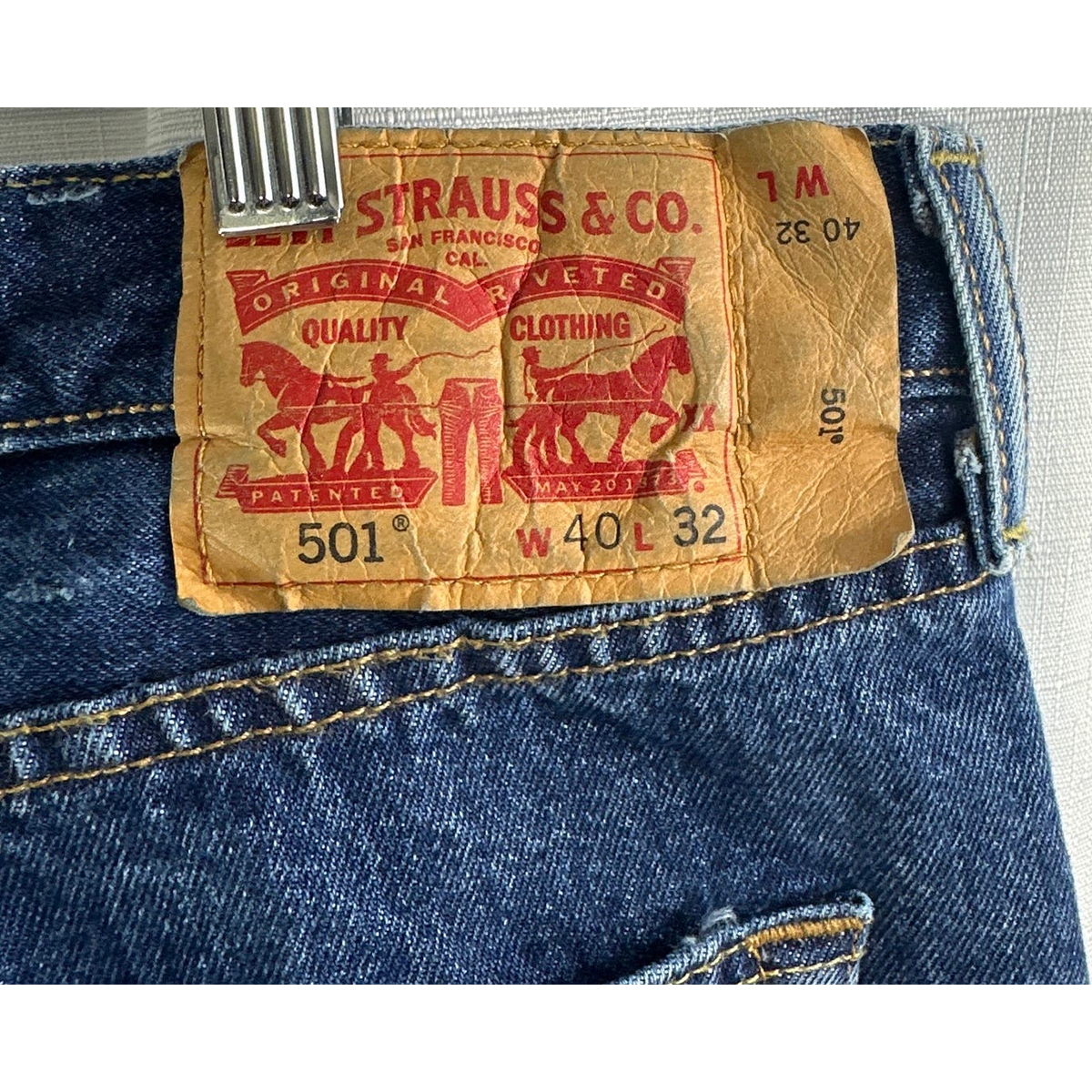 LEVIS Men's VTG 90s LEVI STRAUSS & Co 501 Denim Medium Wash Blue