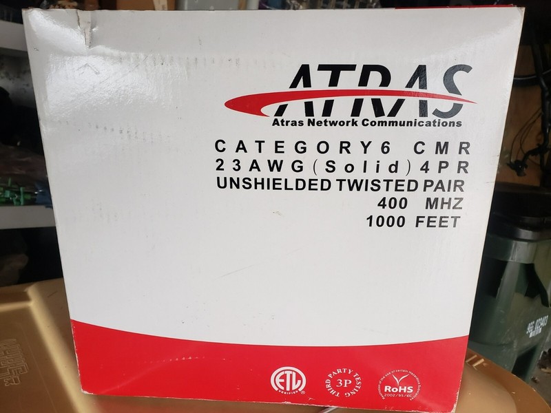 New CAT6 400Mhz Ethernet Cable 2000 feet Yellow 3 different boxes. Pick UP ONLY