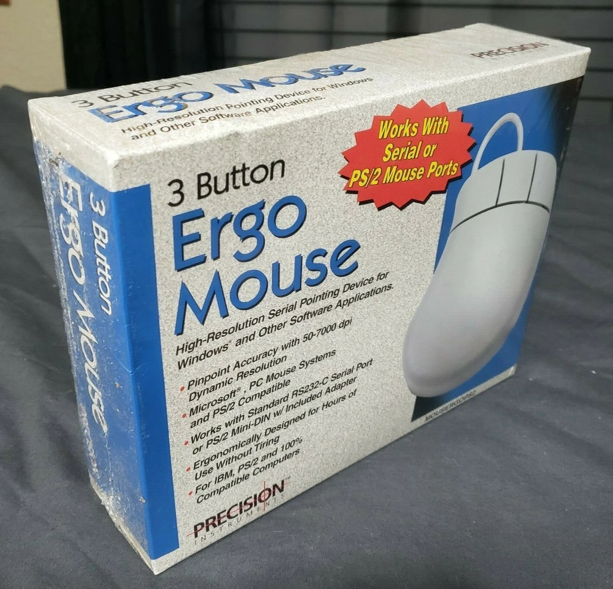 Sealed Precision Instruments 3 Button PS/2 Ergo Mouse