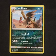 Mandibuzz 93/181 Team Up Rare Reverse Holo NM Pokemon TCG