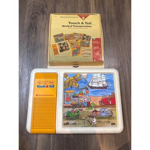 Vintage Texas Instruments Touch & Tell, Cartridge, and 6 Mats *Read*