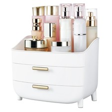 3-Tier Skincare Makeup Organizer with Drawers for Vanity and Bathroom Storage