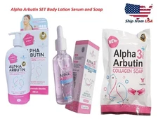Alpha Arbutin Body Lotion Alpha Arbutin Serum and Alpha Arbutin Soap SET