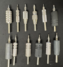 Vintage Tattoo Machine Tubes tips inch grips Stainless Steel LOT of 12