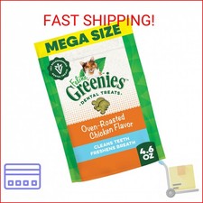 Greenies Feline Veterinarian-Recommended Adult Natural Dental Cat Treats, Oven R