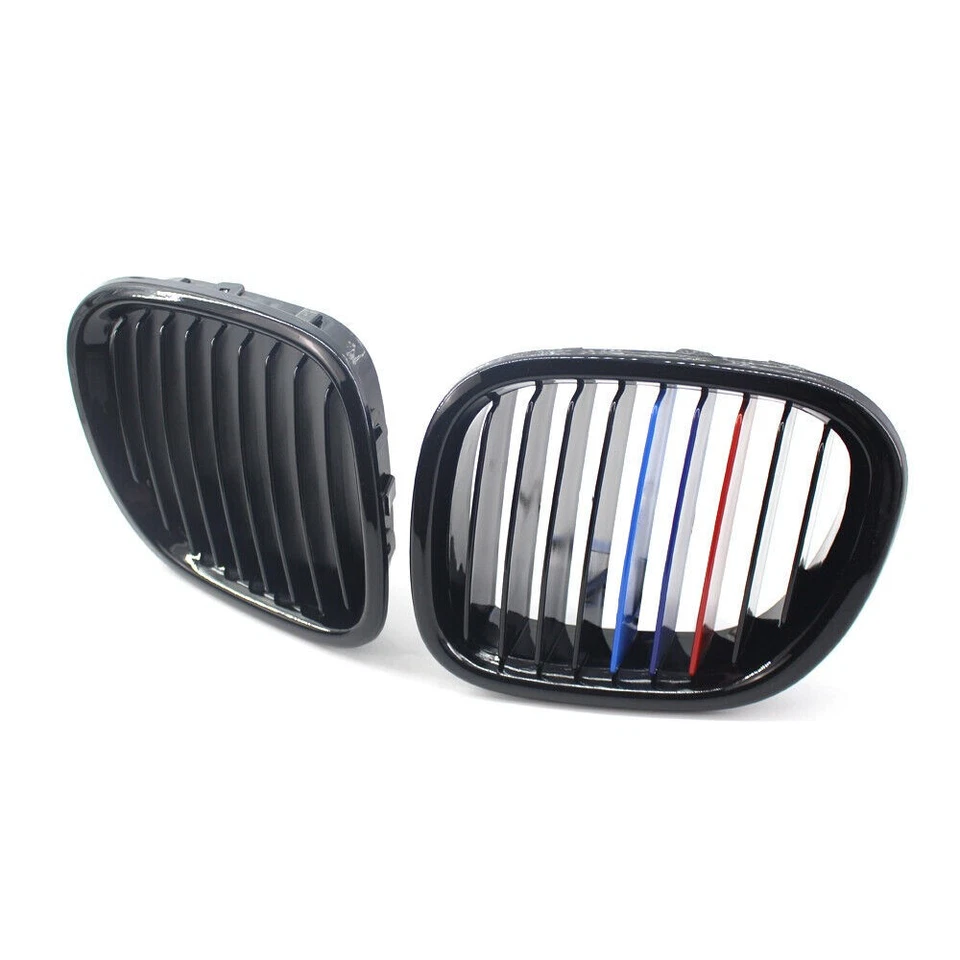 Car Front Kidney Grille Grill Gloss Black M Color For BMW Z3 Z-Series 1996-2002 - Image 2 of 4