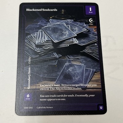 Wonders of the First - Blackened Soulcards - Call Of The Stones - 230/402