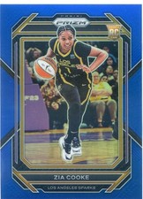 2023 Panini Prizm WNBA ZIA COOKE RC ROOKIE #142 BLUE PRIZM /175 SPARKS