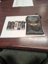 Lot Of 5 Harley Davidson & Jack Daniels Lighters And Bag