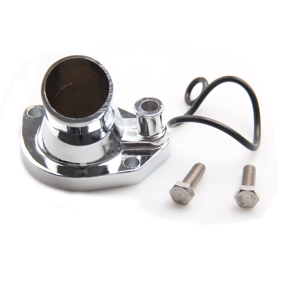 Carcasa termostato cuello agua giratorio 45 aluminio pulido PARA Ford 260-302/351W Foto 3 de 4