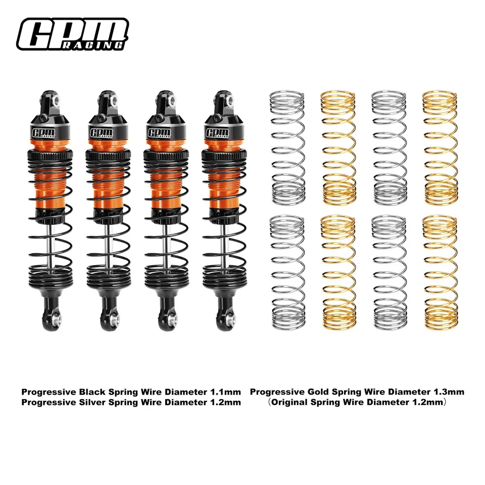 GPM Alloy F&R Adjust Progressive Spring Shock 87mm TRAXXAS Mini Maxx / Mini XRT - Image 4 of 4