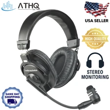 Audio-Technica BPHS1 Broadcast Stereo Headset Closed-Back Over-Ear Headphones