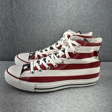 Converse Chuck Taylor All Star Hi Sneakers USA FLAG Stars Stripes Men's Size 9