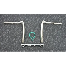 KST Kustoms Polished 1 1/2 in. Spearhead 14 in. Rise Handlebar - KST-3SH14