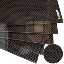 3k Carbon Fiber Sheet 6mm Super Thick 240 X 240mm 6.0mm Single Plate Glossy New