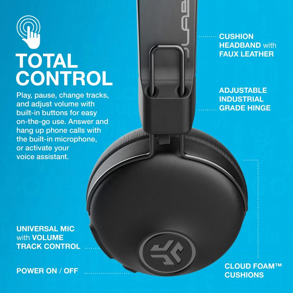 Bluetooth Noise Canceling Headphones 34 Hour Playtime Active ANC Comfort - Image 4 of 4