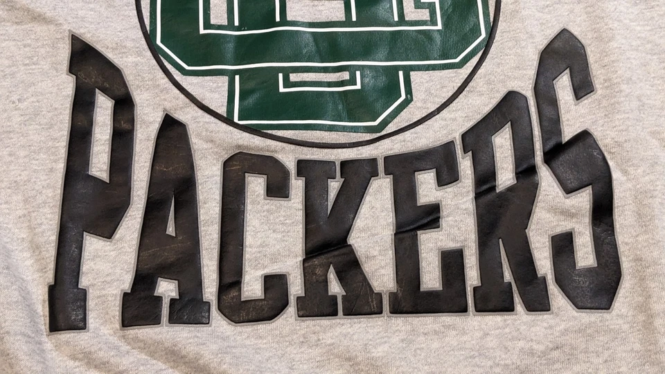 Moletom Mitchell & Ness Green Bay Packers Feminino 2XL Super Macio Novo com etiquetas $70 Rtl - Imagem 3 de 4