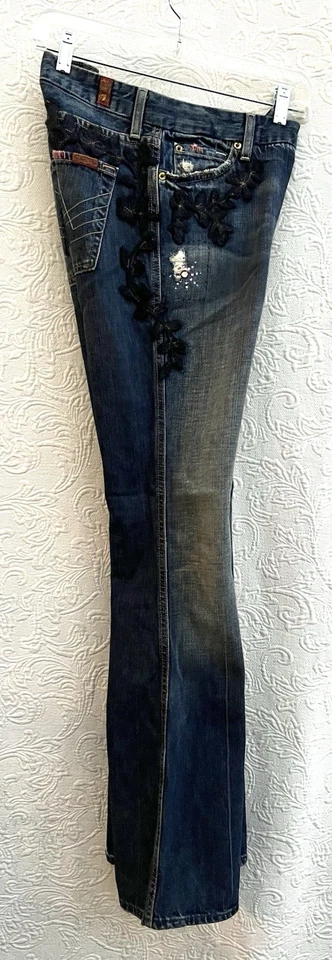 Jeans MUJER VINTAGE 7 PARA TODO TIPO HOMBRE The Great China Wall Talla 29 Hecho en EE. UU. Foto 2 de 4