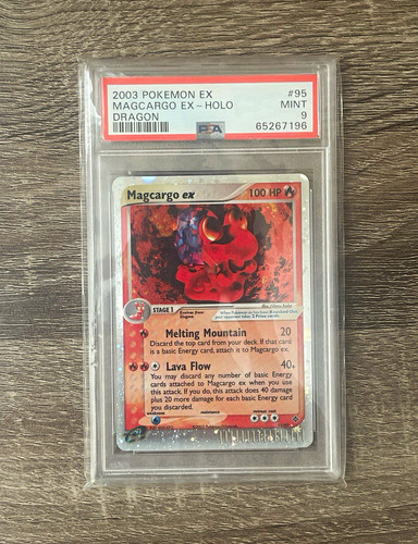 Magcargo ex graded PSA 9 for sale on eBay