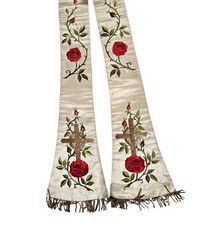 Antike Stola / Ornat  / Vestment / Kasel /  um 1900   (# 18929)