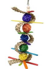 Bonka Bird Toys 00156 Chewballishous Parrot Bird Toy 9.00" High X 4.00" Wide,...