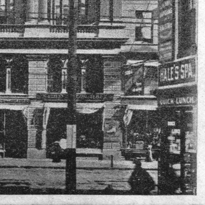 Worcester, MA Mechanics Hall Bldg./Exterior/Hales Spa/Historic/Sepia?/B&W -A124