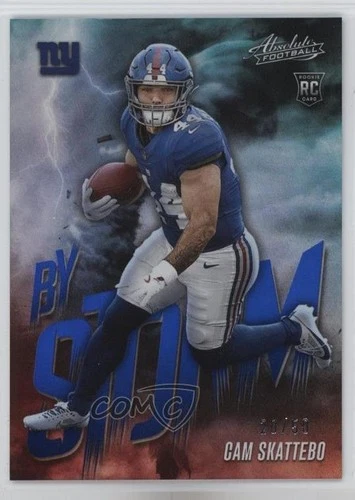2025 Panini Cam Skattebo Spectrum Blue (Raw)