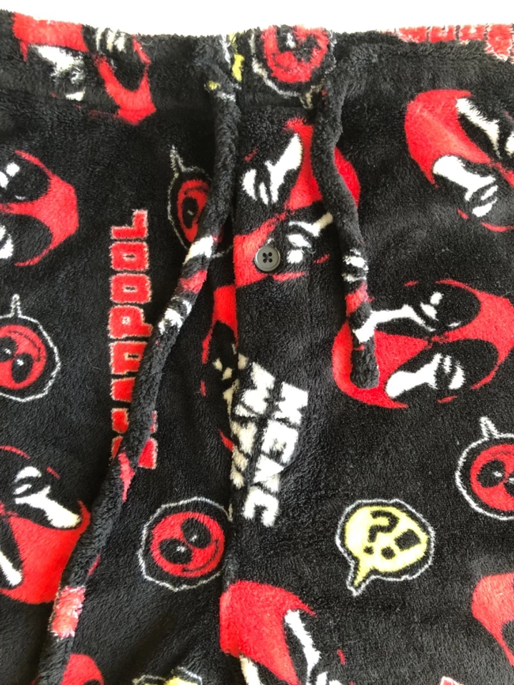 Pantalones de pijama para hombre MARVEL para hombre talla L grandes suaves temáticos Deadpool Foto 2 de 4