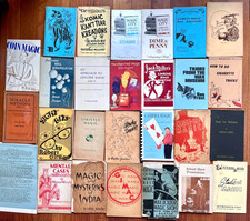 Lot of 27 Vintage Paperback MAGIC TRICK Books Routines 1930's to 1990's RARE 