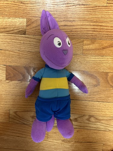NWT Nickelodeon Backyardigans Austin Rattle Stuffed Animal Plush Purple ...