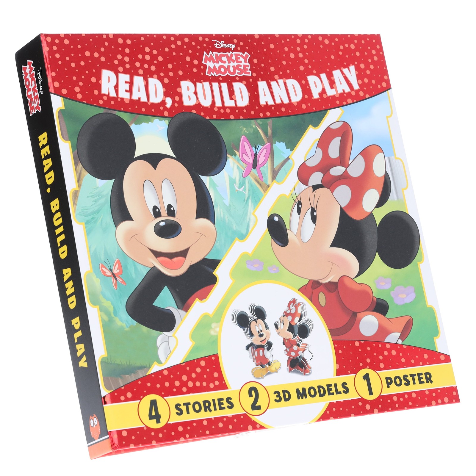 Disney Mickey Mouse: Read, Build and Play Book by Walt Disney - Ages 3+ - PB
