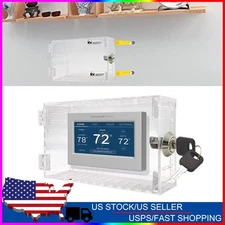 Universal Thermostat Lock Box With Key Transparent Large Thermostat Protector