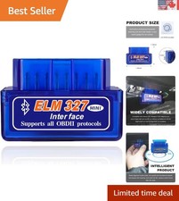 Durable Bluetooth Automotive Code Reader - 17 Functions for Quick Diagnostics