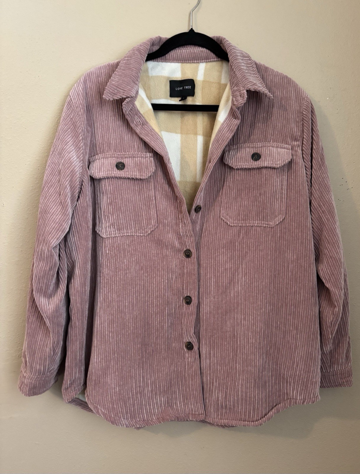 Shacket  Soft Pink Corduroy - image 1