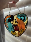 Disney Mickey Mouse Stained Glass Suncatcher Art Dale Tiffany Vintage 90's Rare
