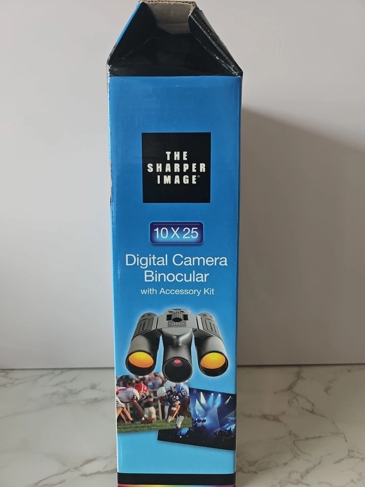 Sharper Image 10x25 Digital Camera Binoculars #1617494 Accs Kit Inc. New - Image 4 of 4