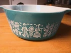 Vintage PYREX Tourqoise Butternut Amish 2 1/2 QT Casserole Dish No Lid USA