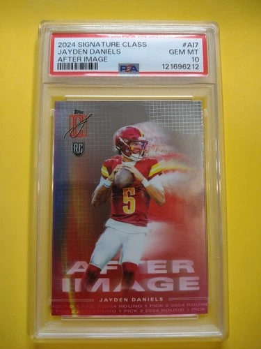 2024 TOPPS SIGNATURE CLASS AFTER IMAGE AI7 JAYDEN DANIELS ROOKIE PSA 10 GEM MINT