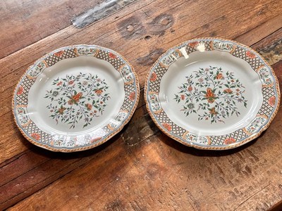 Set of 2 Gien France Sainfoin Salad Plates 7.5  Floral Cottagecore Farmhouse