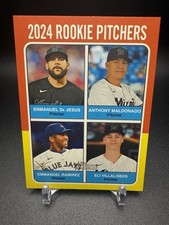 2024 Topps Heritage High Number - 2024 Rookie Pitchers - Marlins/Blue Jays #618