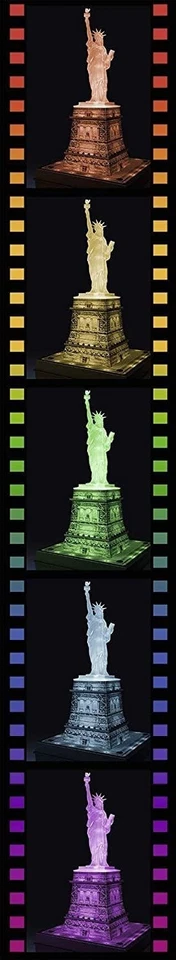 Ravensburger Puzzle 3D Statua Liberta' Night Edition Con Led Pz 108 12596 - Immagine 4 di 4