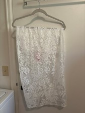 NWT Edikted Bess Sheer Lace Maxi Skirt White Size M