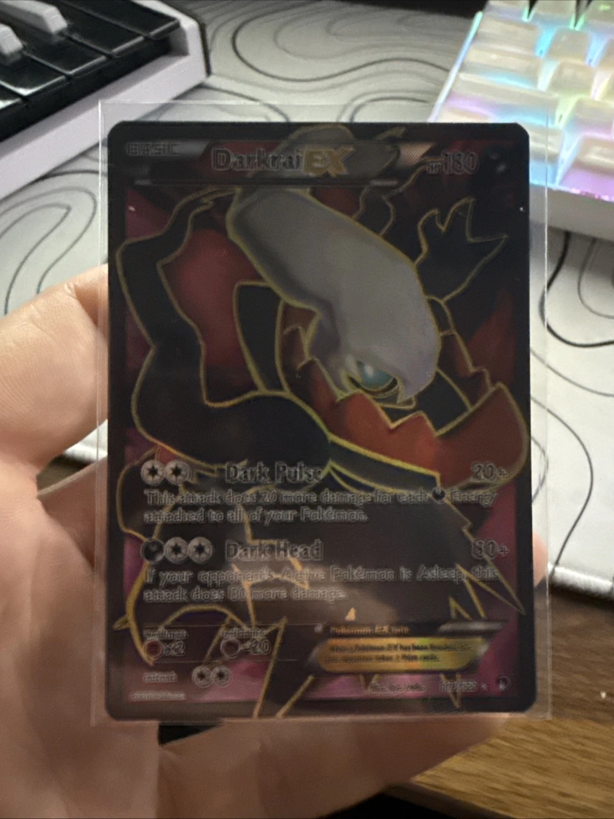 Pokémon Darkrai-EX Holo Full Art Ultra Rare TCG Card Breakpoint 118/122