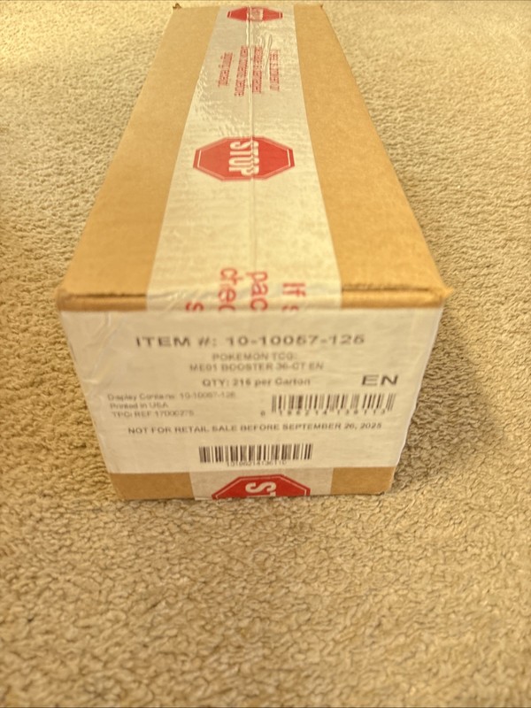Pokemon Mega Evolution Base Set ME01 Enhanced Booster 6-Box Sealed Case