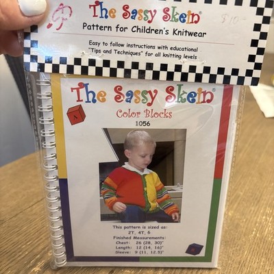The Sassy Skein Sewing Pattern For Children s Sassy Blocks Sweater 1056