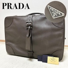 PRADA trunk case attach case all leather From Japan